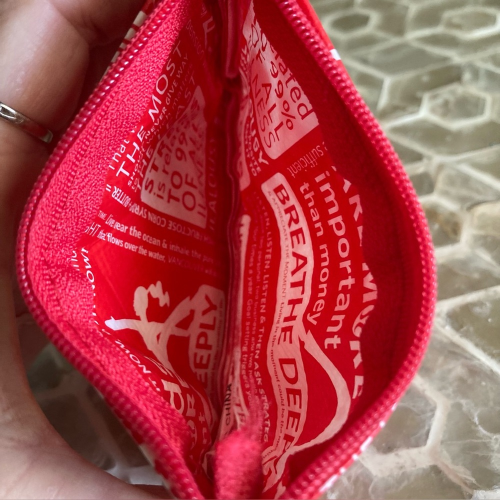 Lululemon Manifesto Zipper Pouch Coin Purse or ID card holder - Picture 3 of 4